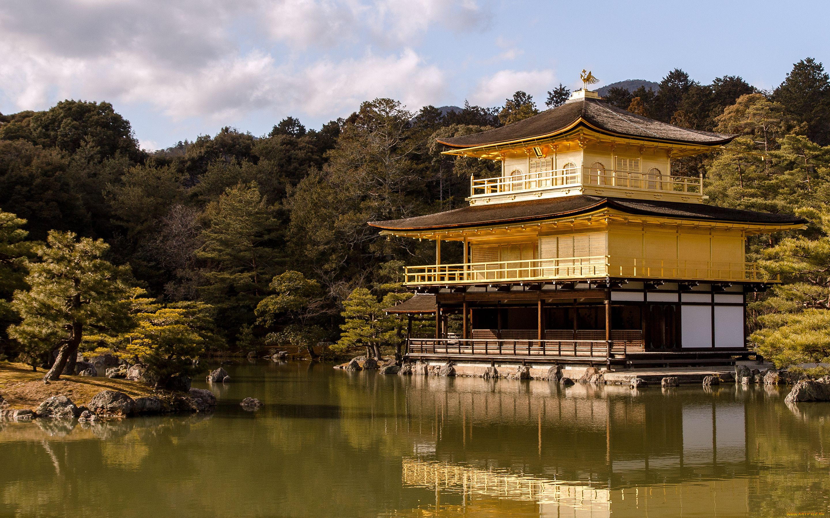 the, golden, pavilion, , , , , kyoto, japan